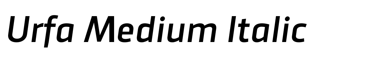 Urfa Medium Italic